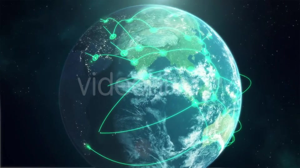 Global Network Green Videohive 12526375 Motion Graphics Image 6