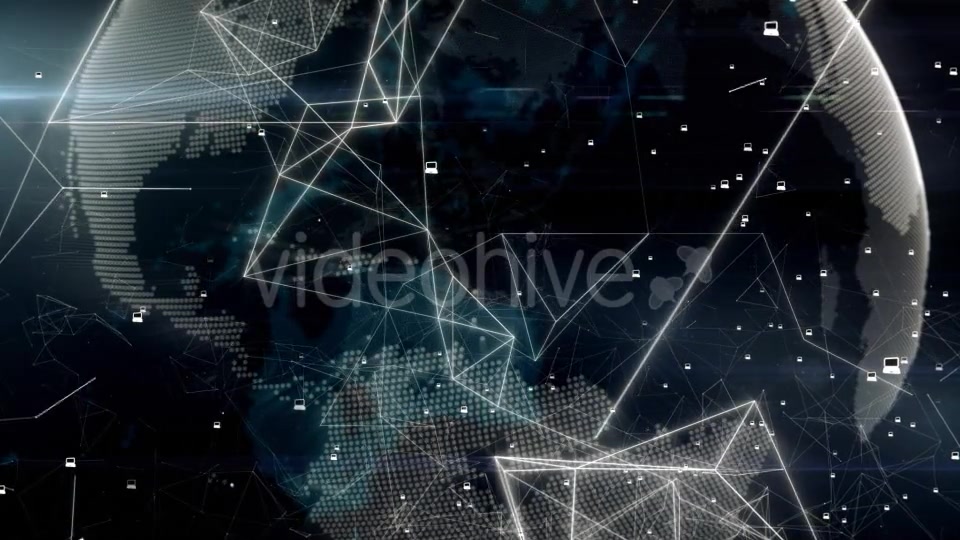 Global Network with Laptops Videohive 11558059 Motion Graphics Image 10