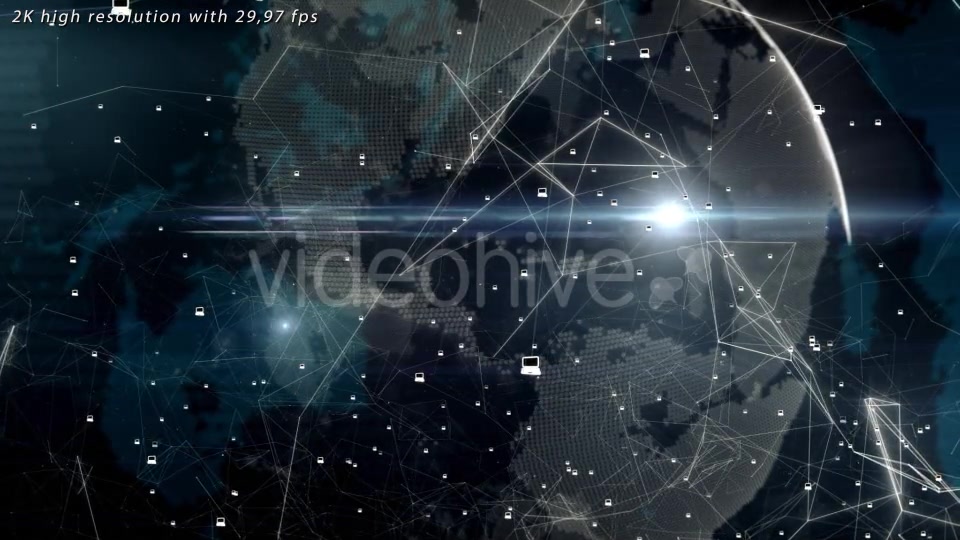 Global Network with Laptops Videohive 11558059 Motion Graphics Image 4