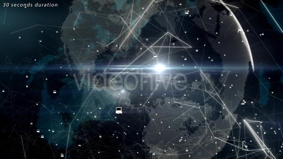 Global Network with Laptops Videohive 11558059 Motion Graphics Image 5