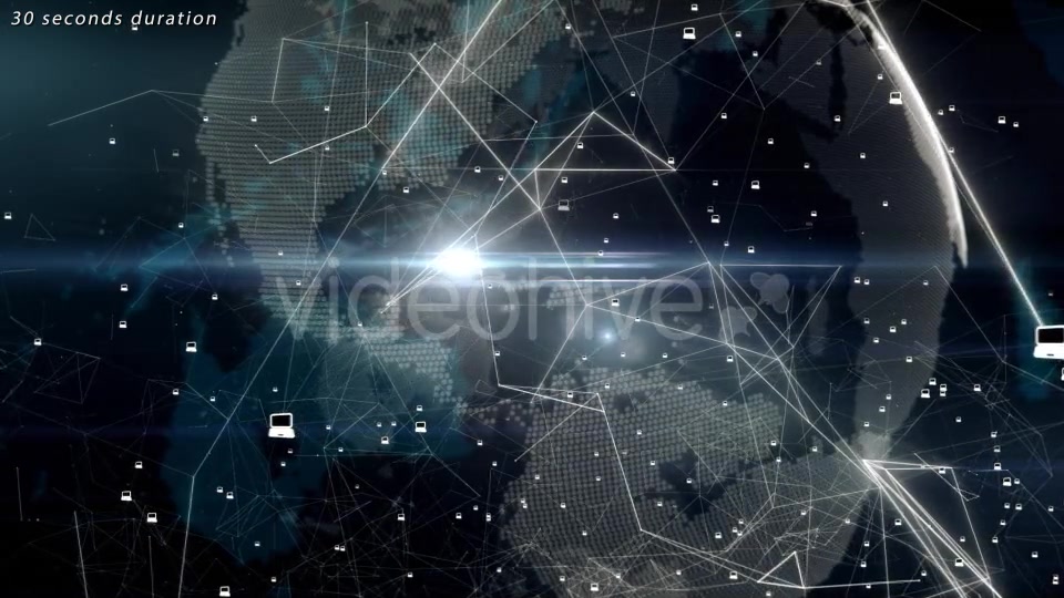 Global Network with Laptops Videohive 11558059 Motion Graphics Image 6