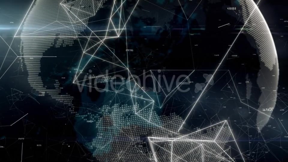 Global Network with Numbers Videohive 11564390 Motion Graphics Image 10