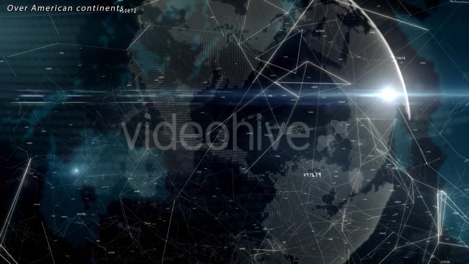Global Network with Numbers Videohive 11564390 Motion Graphics Image 3