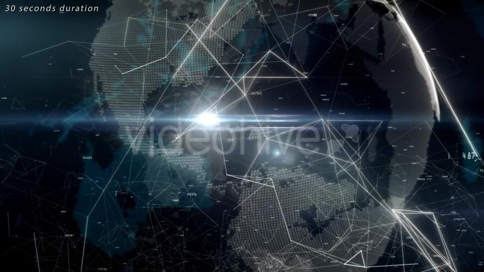 Global Network with Numbers Videohive 11564390 Motion Graphics Image 6