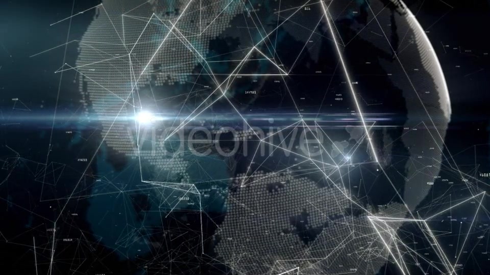 Global Network with Numbers Videohive 11564390 Motion Graphics Image 7