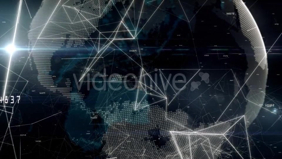 Global Network with Numbers Videohive 11564390 Motion Graphics Image 9