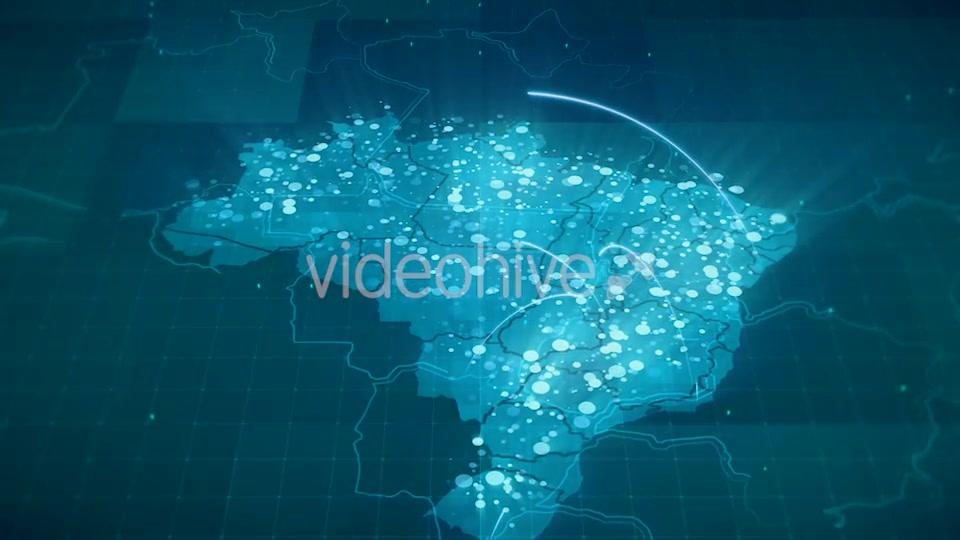 Globalization Brazil Map Animation HD Videohive 20953255 Motion Graphics Image 3