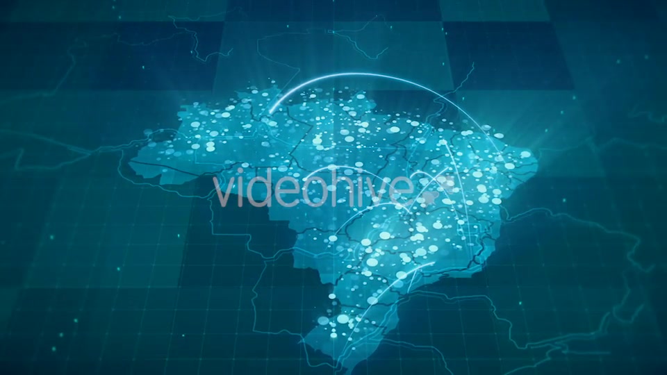 Globalization Brazil Map Animation HD Videohive 20953255 Motion Graphics Image 4