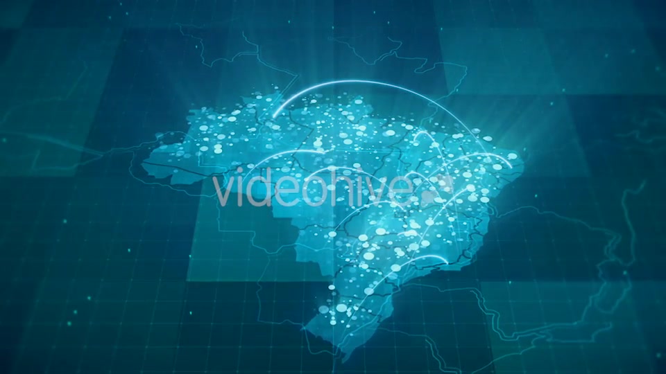 Globalization Brazil Map Animation HD Videohive 20953255 Motion Graphics Image 5