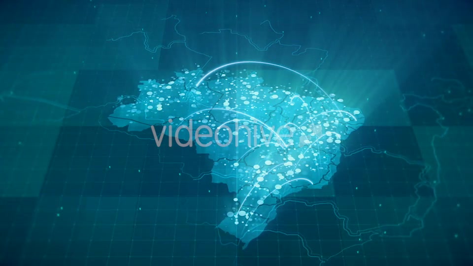 Globalization Brazil Map Animation HD Videohive 20953255 Motion Graphics Image 6