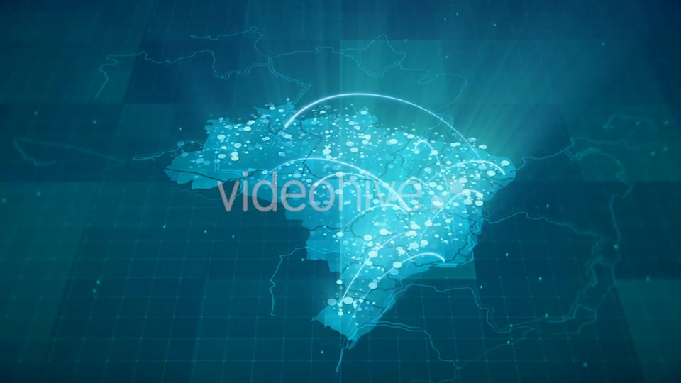 Globalization Brazil Map Animation HD Videohive 20953255 Motion Graphics Image 7