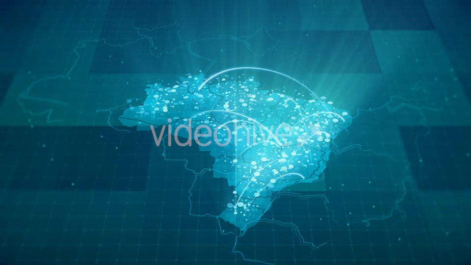 Globalization Brazil Map Animation HD Videohive 20953255 Motion Graphics Image 8