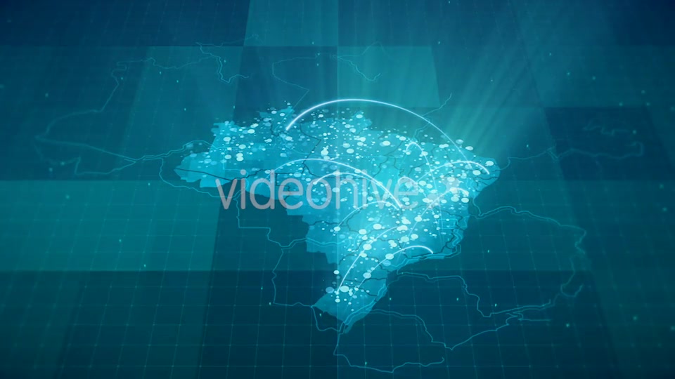 Globalization Brazil Map Animation HD Videohive 20953255 Motion Graphics Image 9