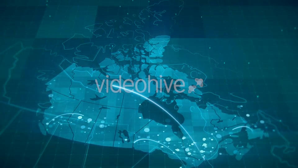 Globalization Canada Map Animation HD Videohive 20756048 Motion Graphics Image 3