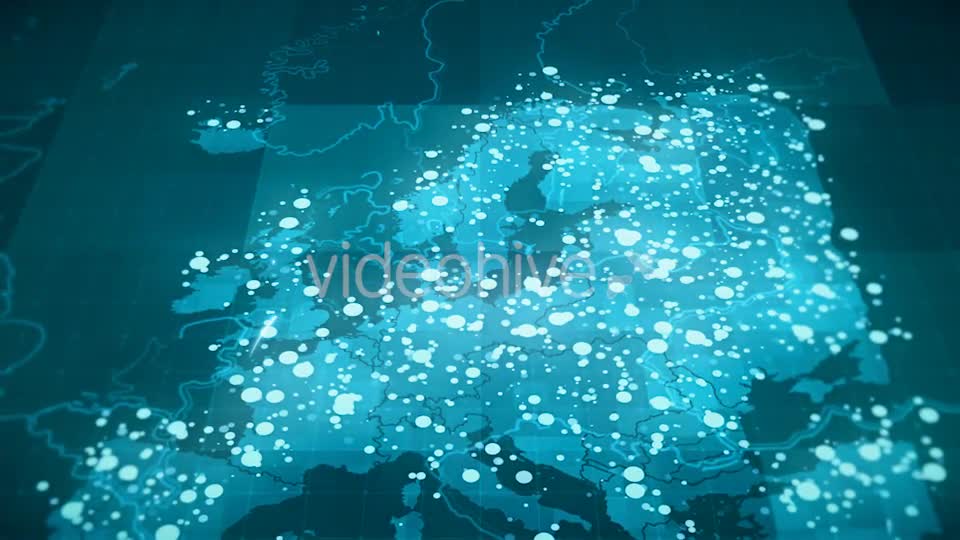 Globalization Europe Map Animation HD Videohive 18908603 Motion Graphics Image 1