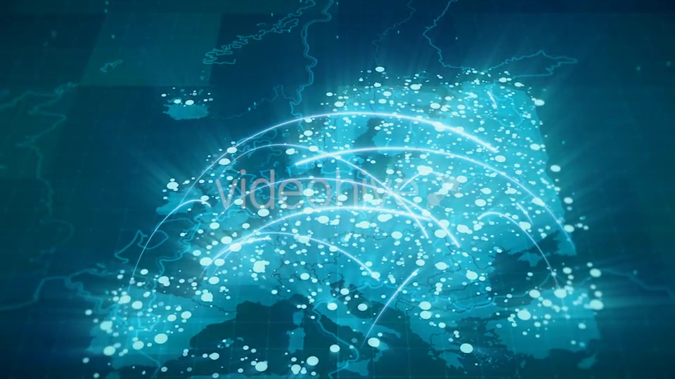 Globalization Europe Map Animation HD Videohive 18908603 Motion Graphics Image 3