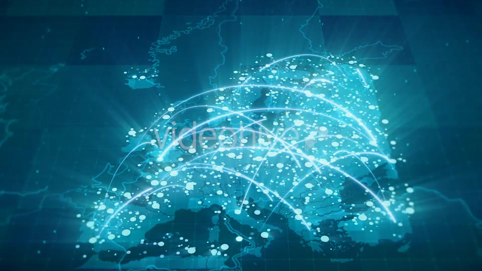 Globalization Europe Map Animation HD Videohive 18908603 Motion Graphics Image 4