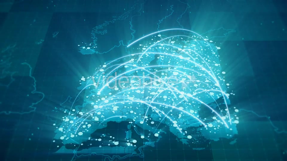 Globalization Europe Map Animation HD Videohive 18908603 Motion Graphics Image 5