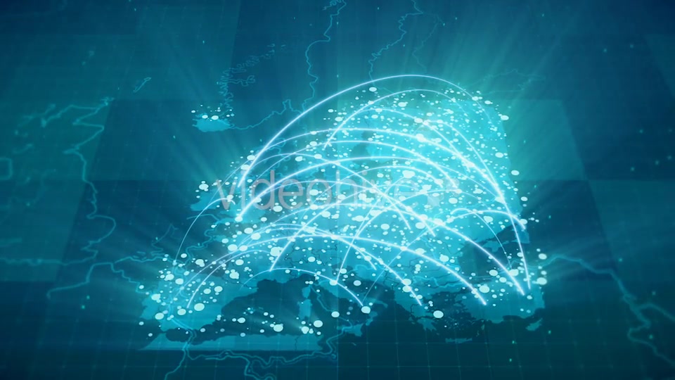 Globalization Europe Map Animation HD Videohive 18908603 Motion Graphics Image 6