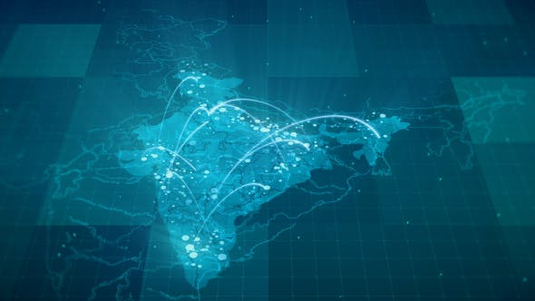 Globalization India Map Animation HD - 20953130 Download Videohive