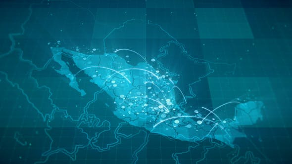 Globalization Mexico Map Animation HD - Videohive 20538706 Download
