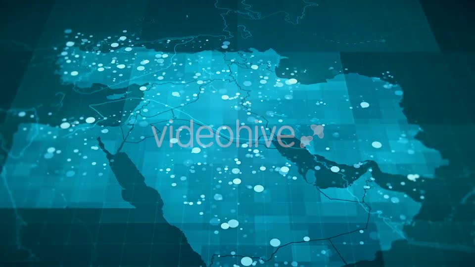 Globalization Middle East Map Animation HD Videohive 20953235 Motion Graphics Image 1