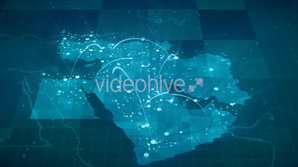 Globalization Middle East Map Animation HD Videohive 20953235 Motion Graphics Image 4