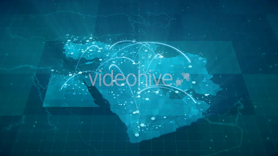 Globalization Middle East Map Animation HD Videohive 20953235 Motion Graphics Image 6