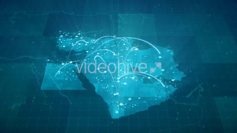 Globalization Middle East Map Animation HD Videohive 20953235 Motion Graphics Image 7
