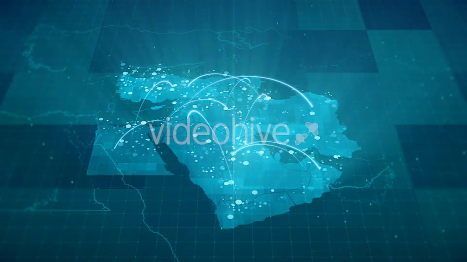 Globalization Middle East Map Animation HD Videohive 20953235 Motion Graphics Image 8