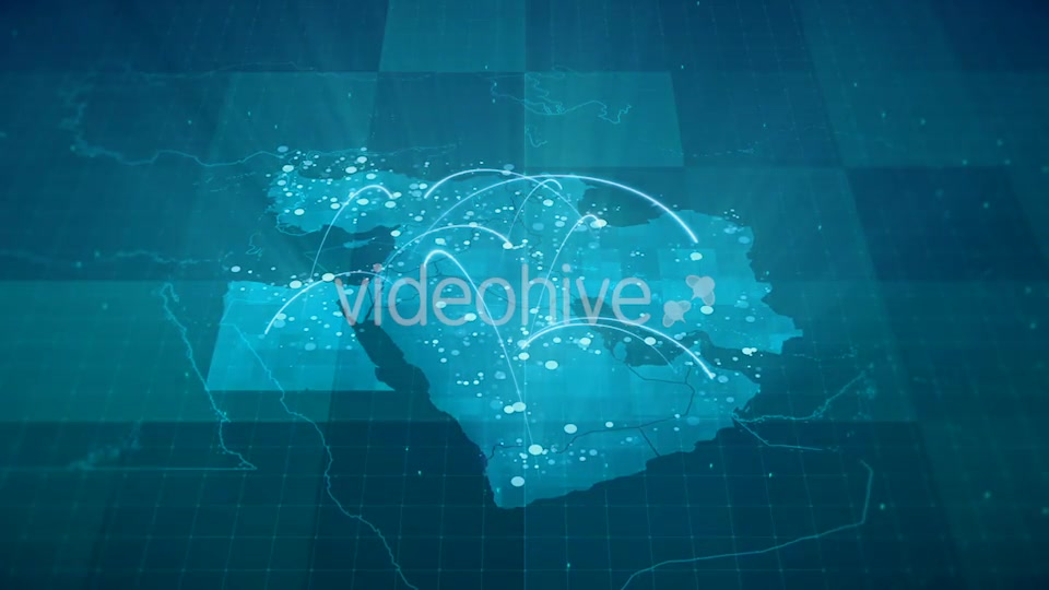 Globalization Middle East Map Animation HD Videohive 20953235 Motion Graphics Image 9