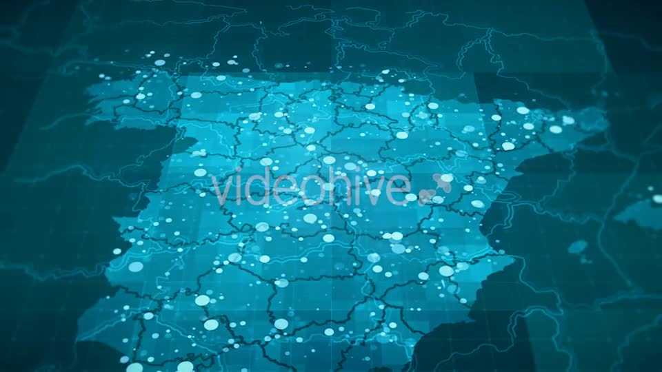 Globalization Spain Map Animation HD Videohive 20675820 Motion Graphics Image 1