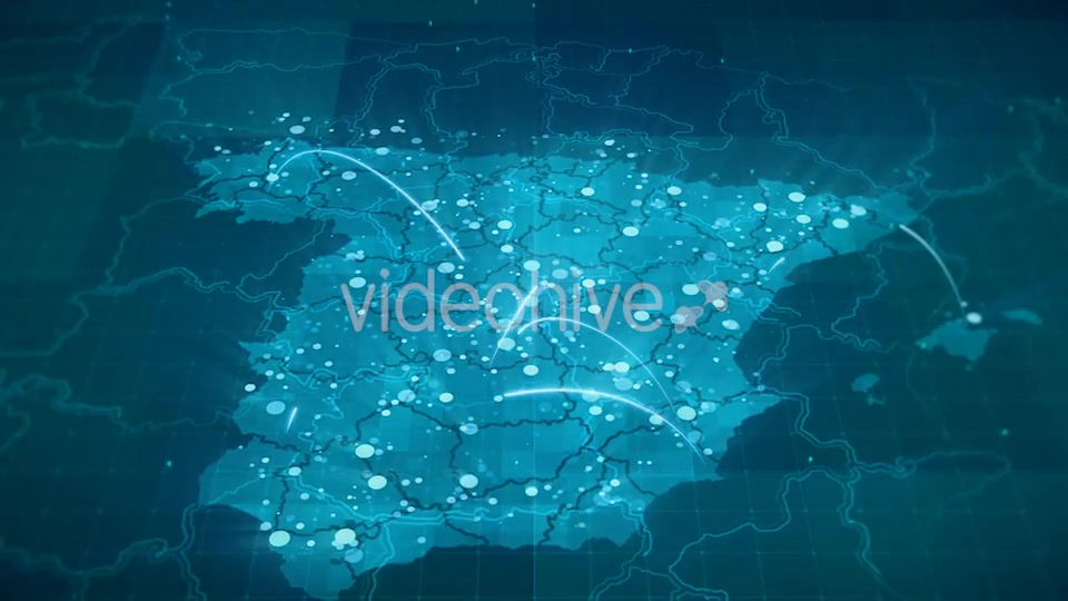 Globalization Spain Map Animation HD Videohive 20675820 Motion Graphics Image 3