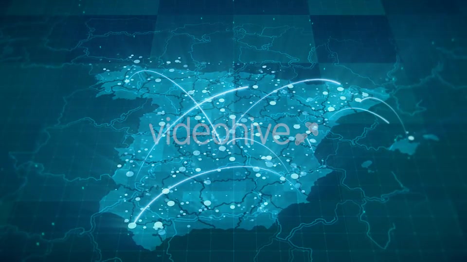 Globalization Spain Map Animation HD Videohive 20675820 Motion Graphics Image 4