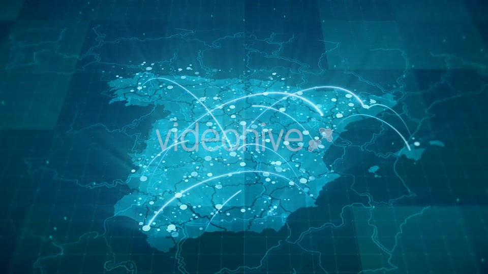 Globalization Spain Map Animation HD Videohive 20675820 Motion Graphics Image 5