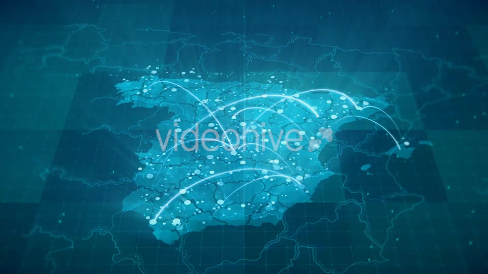 Globalization Spain Map Animation HD Videohive 20675820 Motion Graphics Image 6
