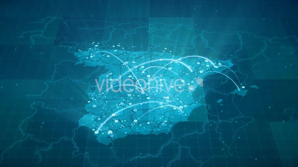 Globalization Spain Map Animation HD Videohive 20675820 Motion Graphics Image 7