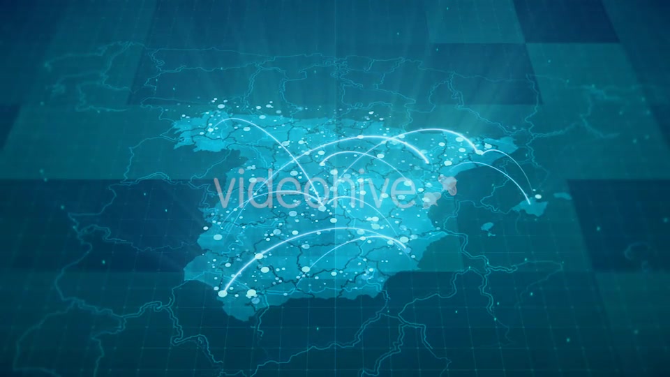 Globalization Spain Map Animation HD Videohive 20675820 Motion Graphics Image 8