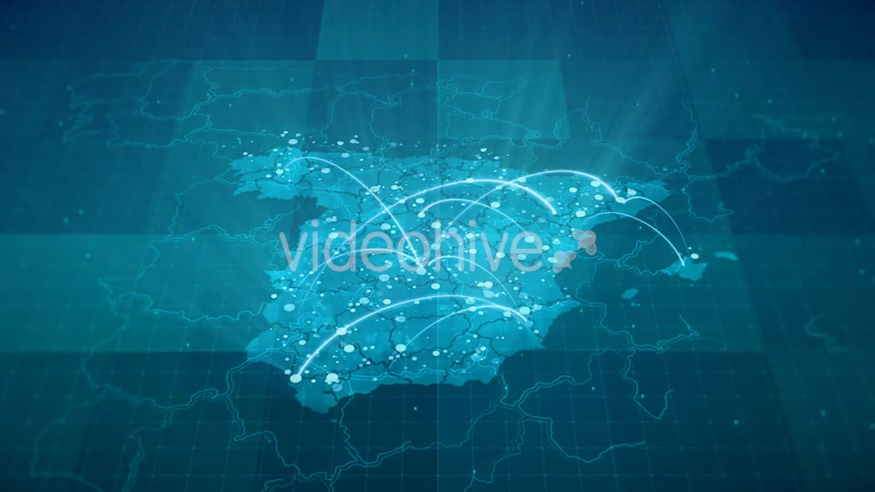 Globalization Spain Map Animation HD Videohive 20675820 Motion Graphics Image 9