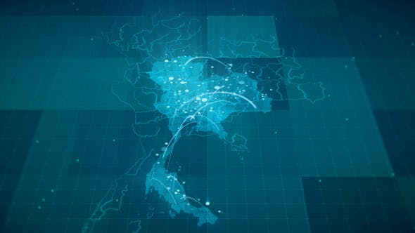 Globalization Thailand Map Animation HD - 20538667 Download Videohive