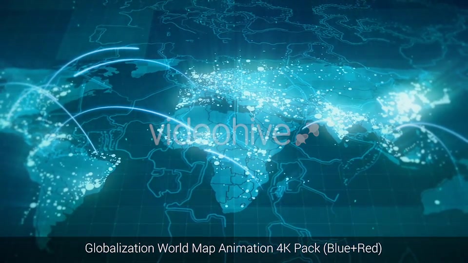 Globalization World Map Animation Pack 4K Videohive 18722515 Motion Graphics Image 3