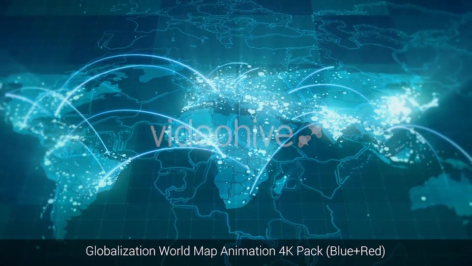 Globalization World Map Animation Pack 4K Videohive 18722515 Motion Graphics Image 4