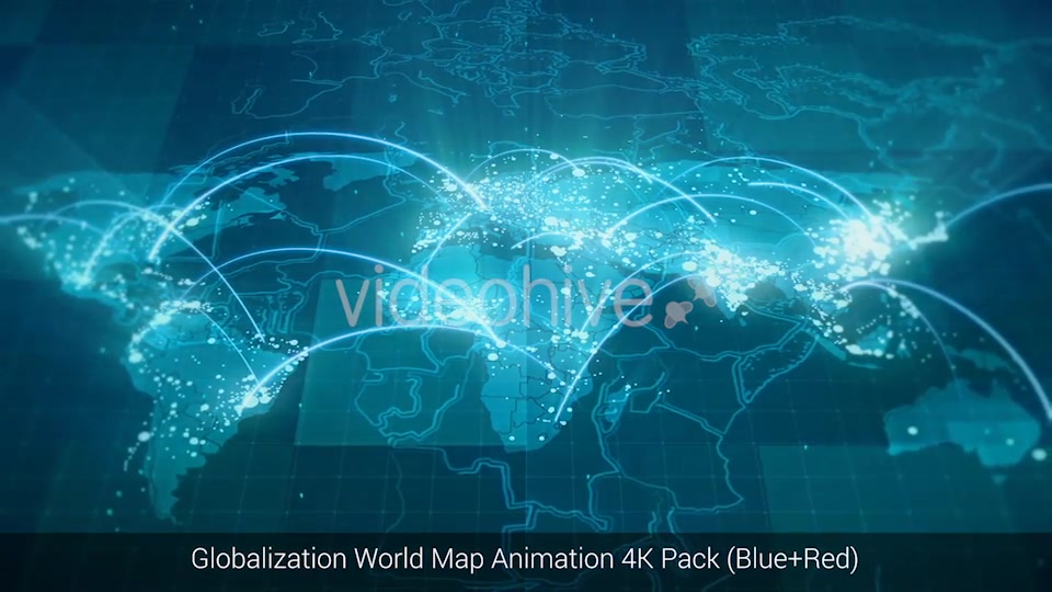 Globalization World Map Animation Pack 4K Videohive 18722515 Motion Graphics Image 5