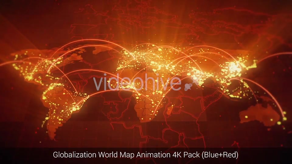 Globalization World Map Animation Pack 4K Videohive 18722515 Motion Graphics Image 6