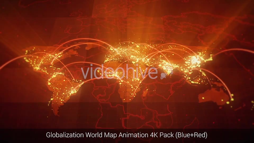 Globalization World Map Animation Pack 4K Videohive 18722515 Motion Graphics Image 9