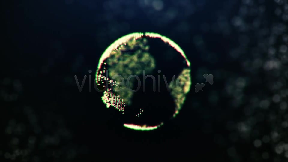 Globe Emerging From Particles Videohive 7910276 Motion Graphics Image 5