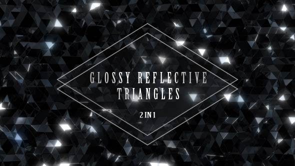Glossy Reflective Black Triangles - 20710049 Videohive Download