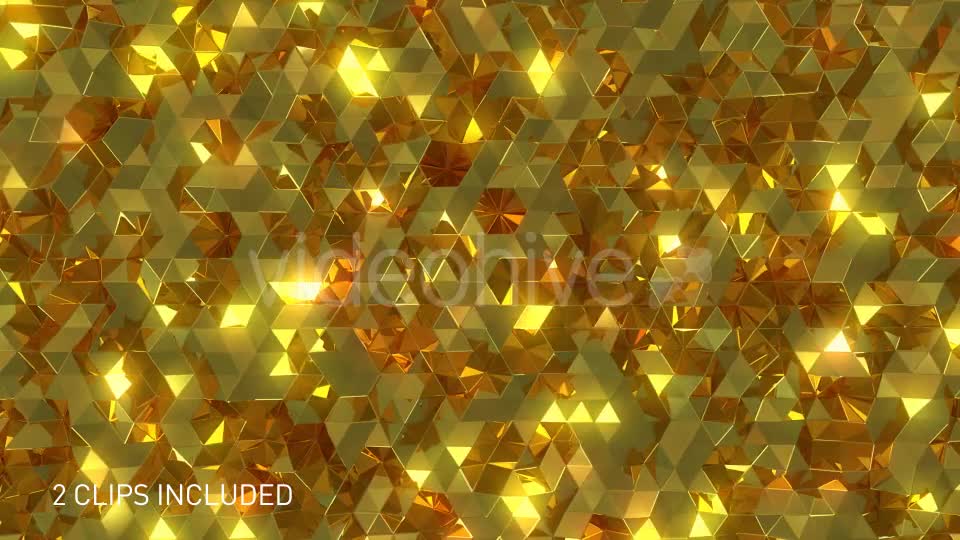 Glossy Reflective Golden Triangles Videohive 20709972 Motion Graphics Image 1