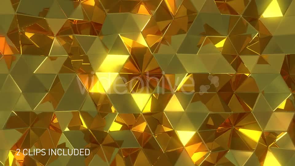 Glossy Reflective Golden Triangles Videohive 20709972 Motion Graphics Image 10