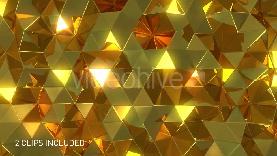 Glossy Reflective Golden Triangles Videohive 20709972 Motion Graphics Image 11